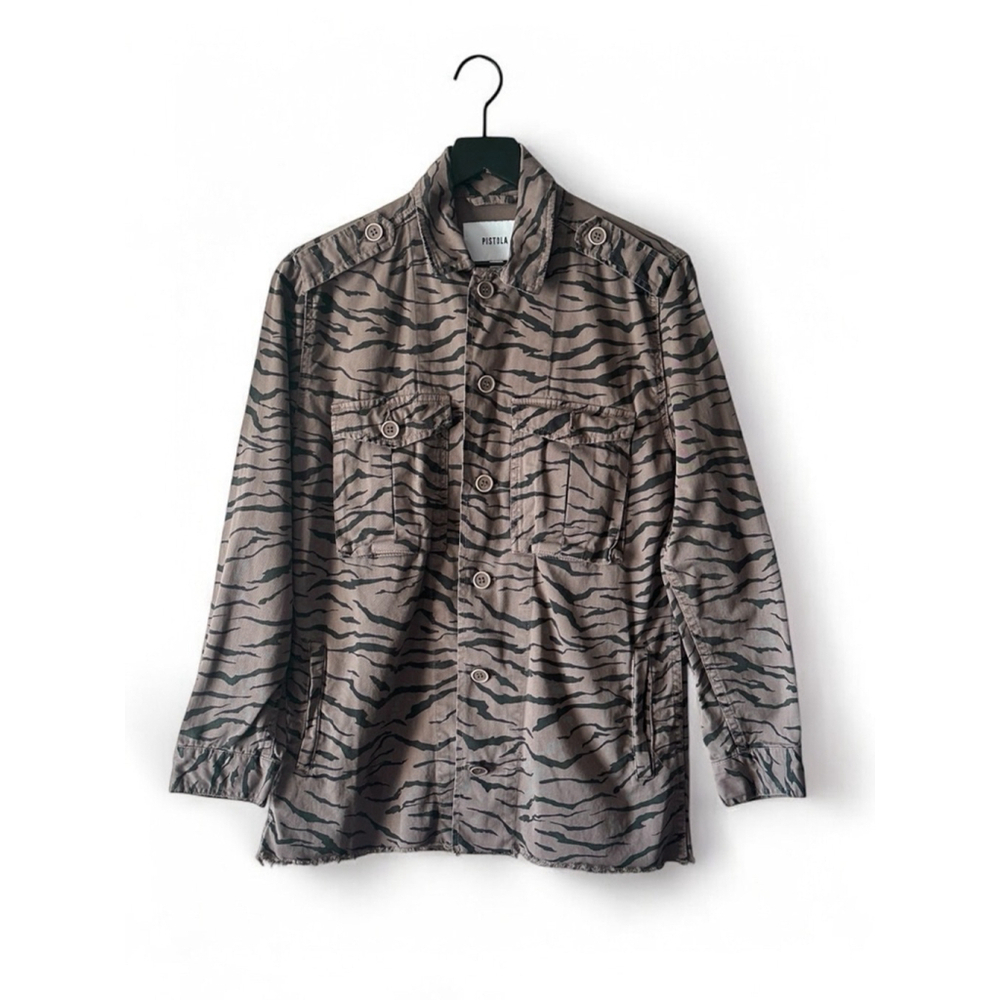 Anthropologie Pistola Camilo Military Jacket Women's Small Olive Green